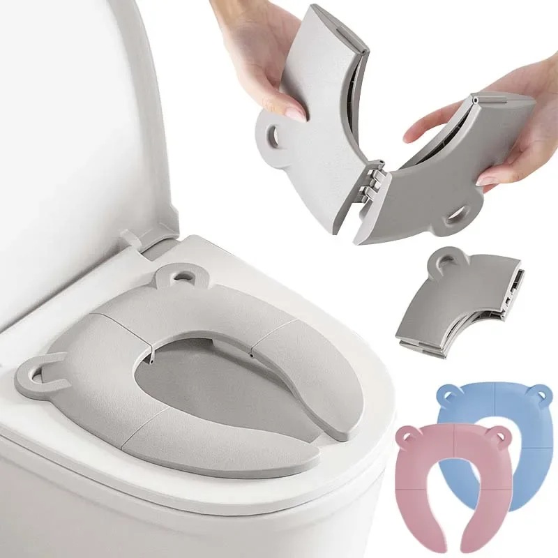 Toddler Potty Training Seat - Kursi Toilet Lipat Portabel Motif Kartun