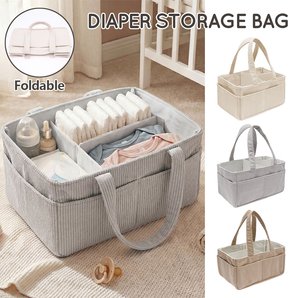 Baby Products Basket - Keranjang Penyimpanan Popok Bayi Portabel dari