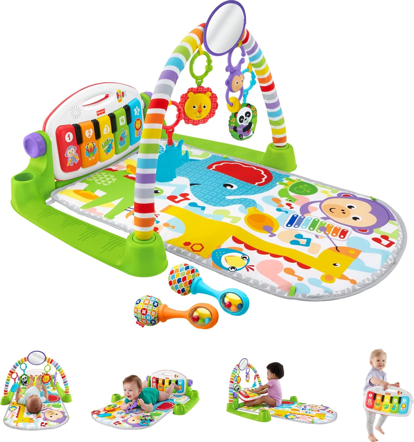 Play Mat - Deluxe Kick & Play Piano Gym