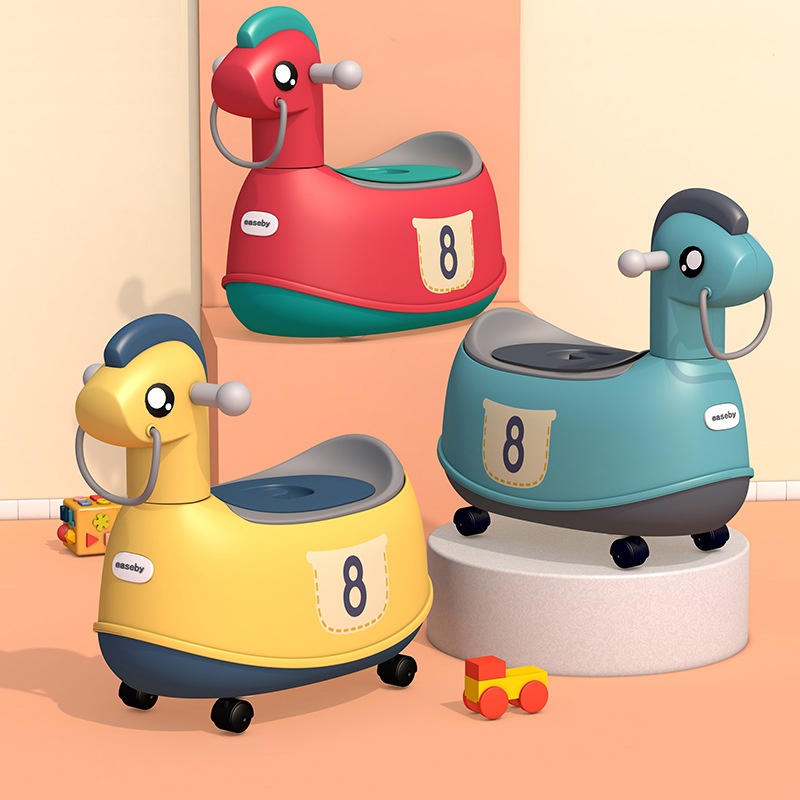 Toddler Potty Training Seat - Toilet Multifungsi Anak dengan Roda Universal