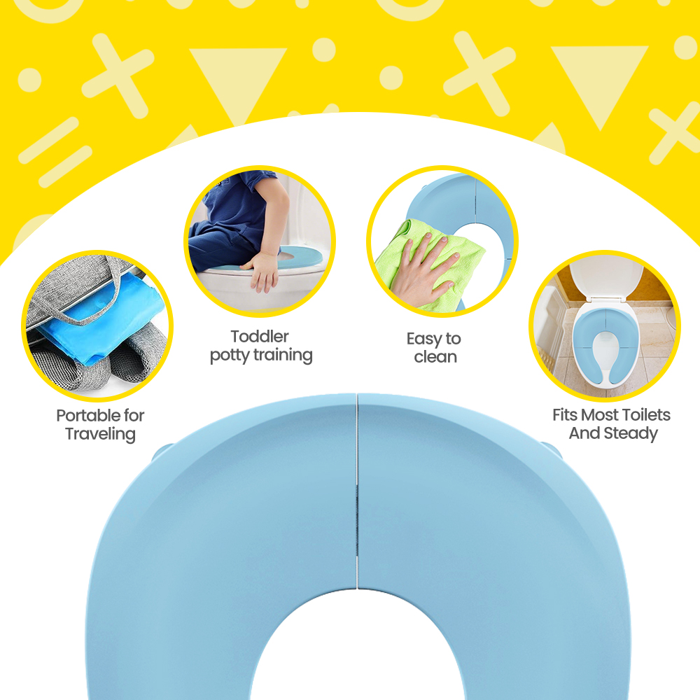Kursi Latihan Toilet Lipat Por - Toddler Potty Training Seat ulasan dan harga