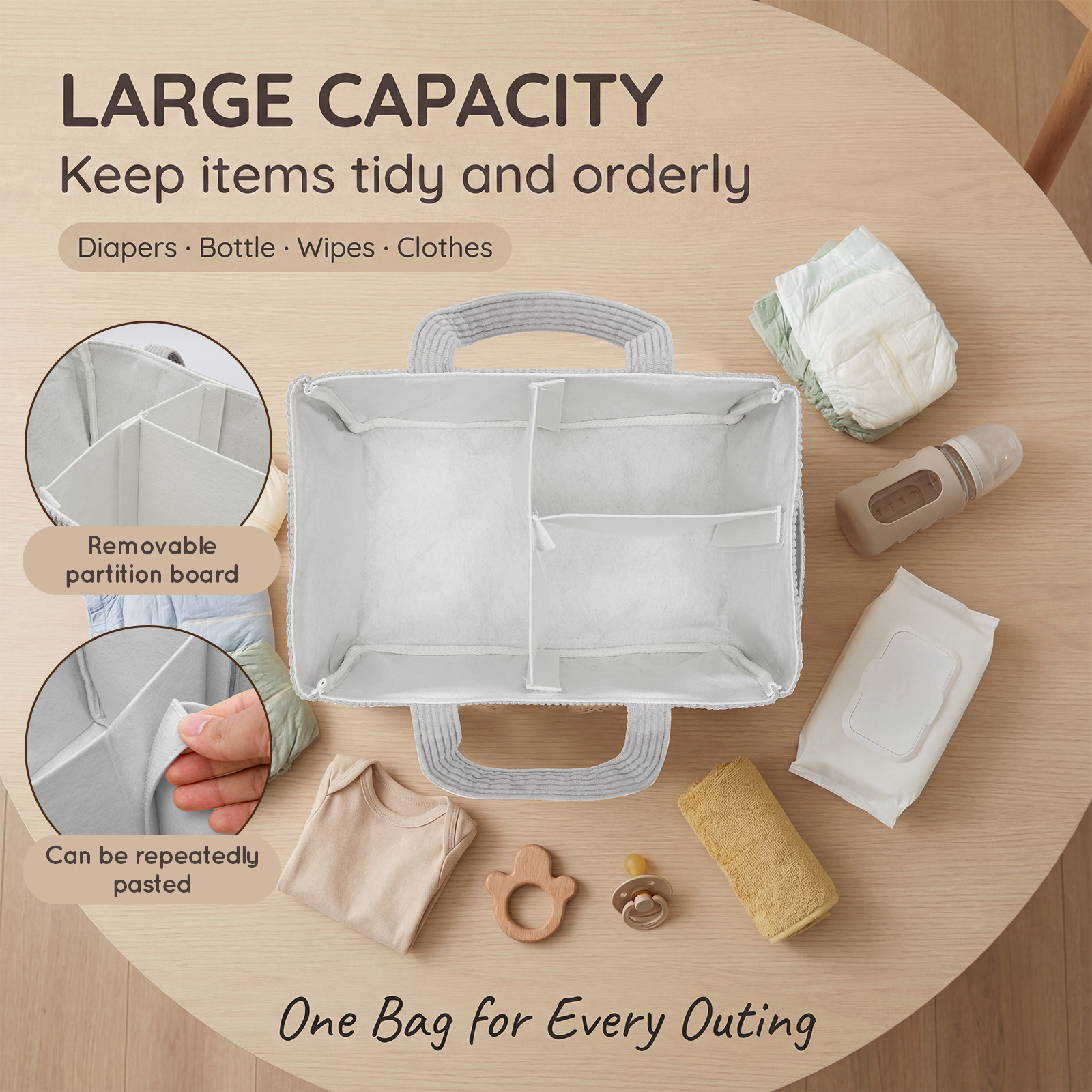 Keranjang Penyimpanan Popok Ba - Baby Products Basket ulasan dan harga