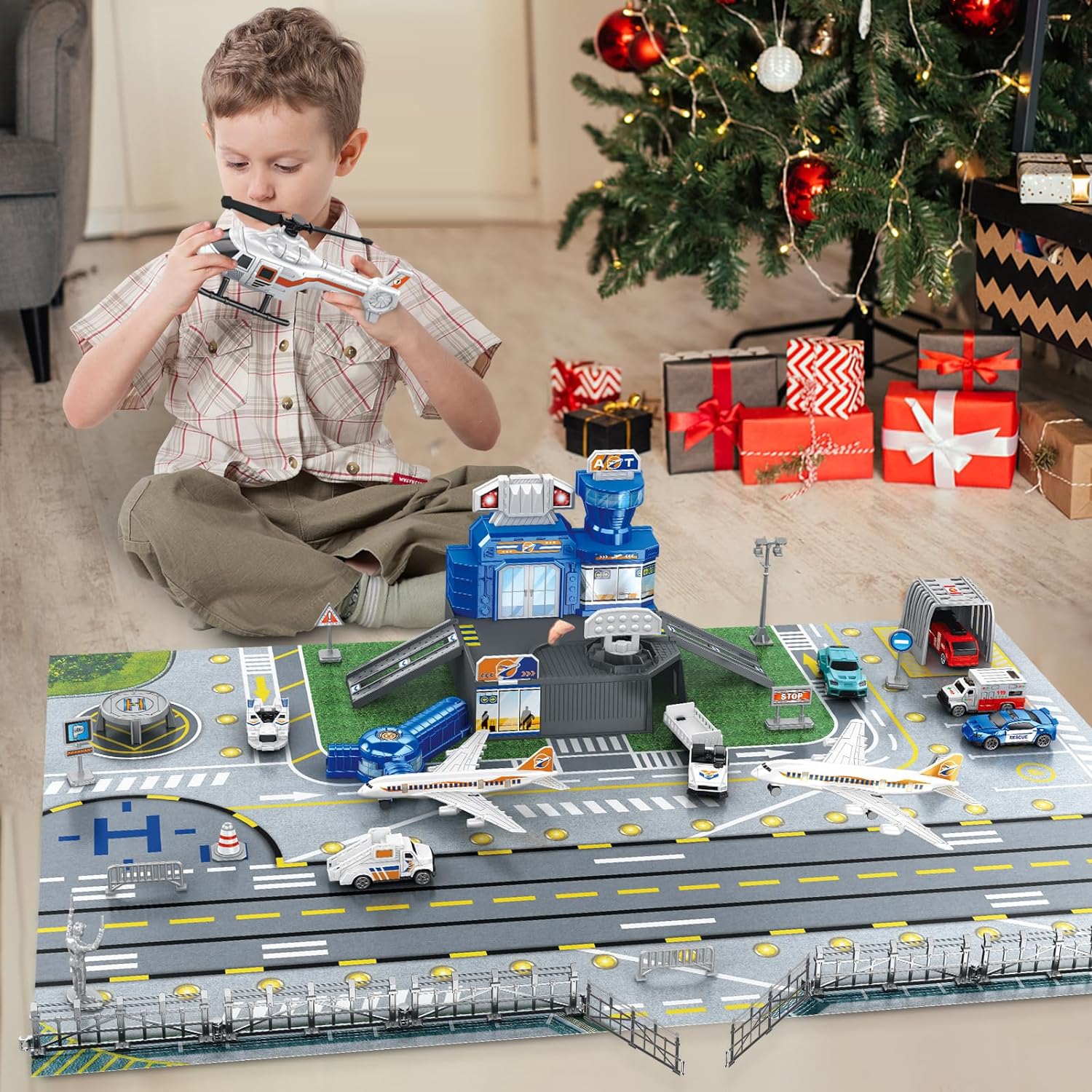 Set Mainan Pemandangan Bandara - Play Mat ulasan dan harga