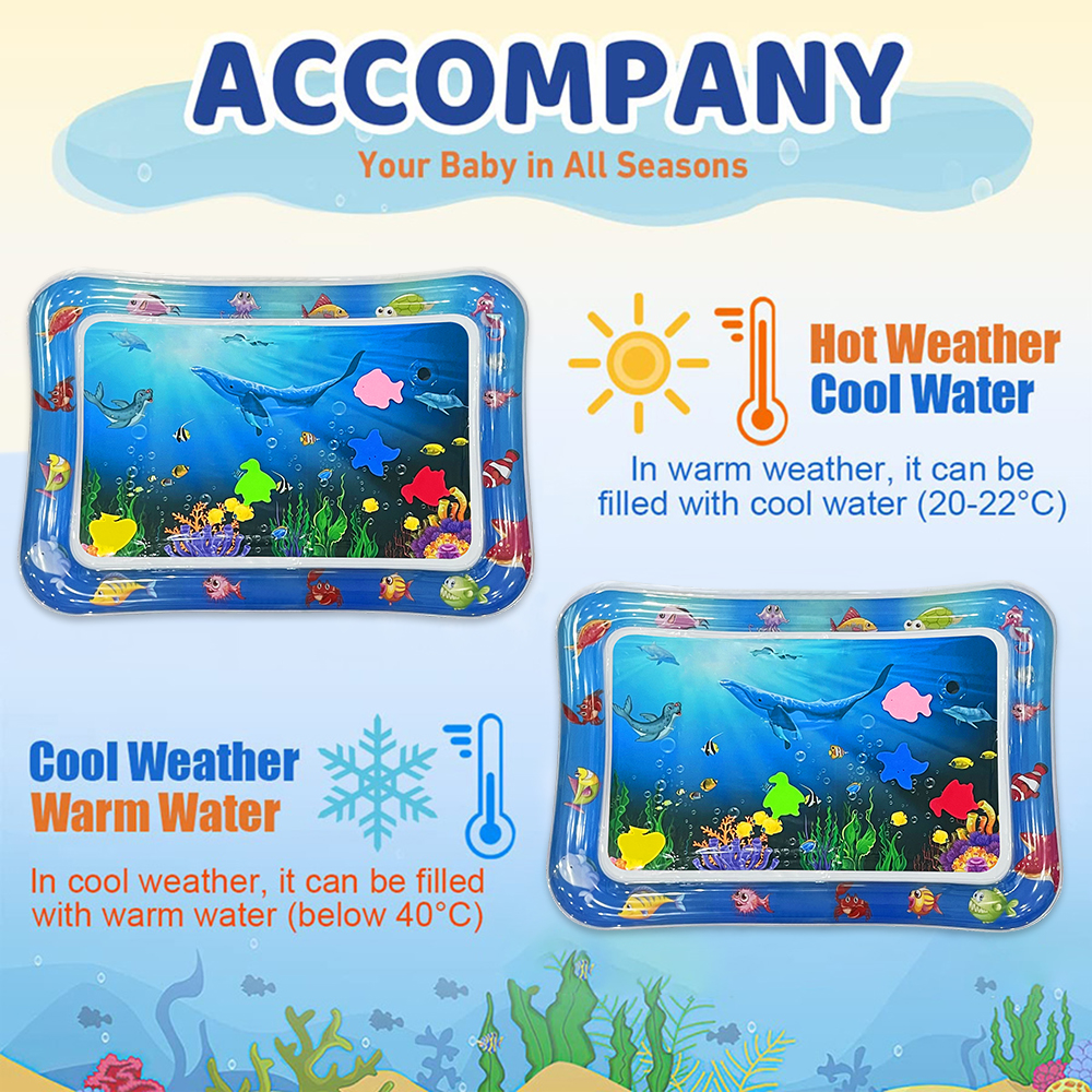 Matras Air Tiup Motif Hewan La - Play Mat ulasan dan harga
