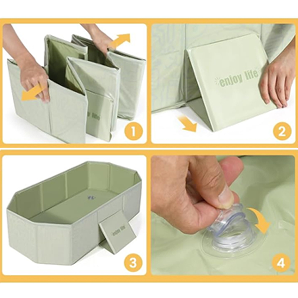 1 bak mandi lipat untuk penggu - Baby Bath Tub Foldable ulasan dan harga