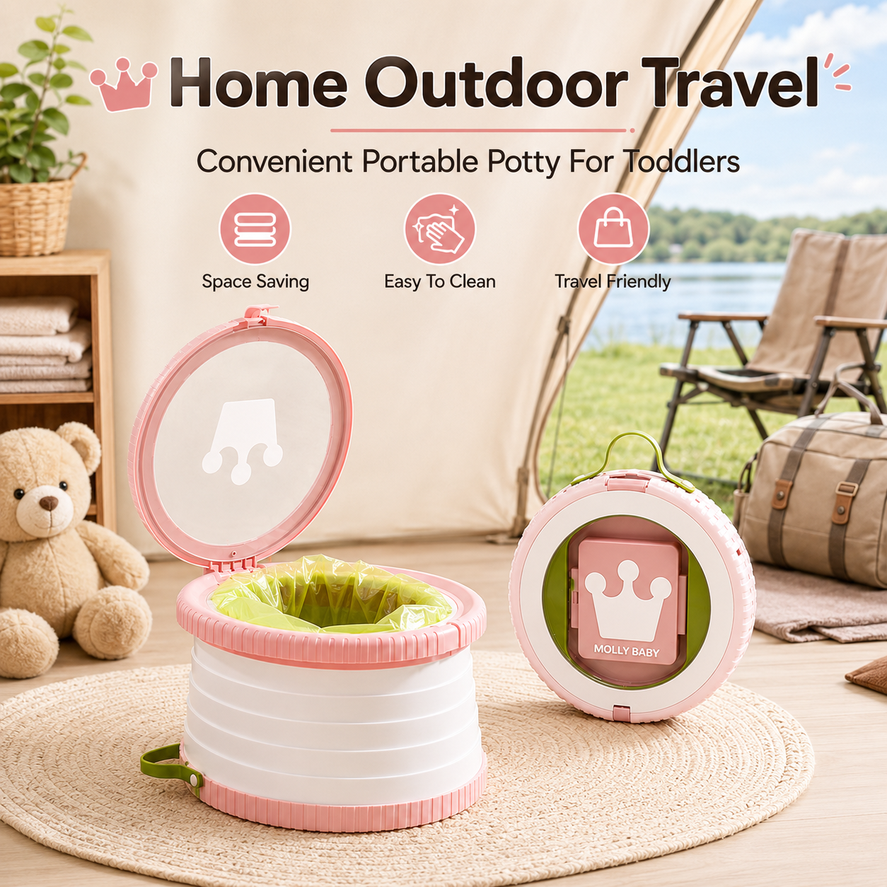 Toilet Lipat Portabel untuk Pe - Toddler Potty Training Seat ulasan dan harga