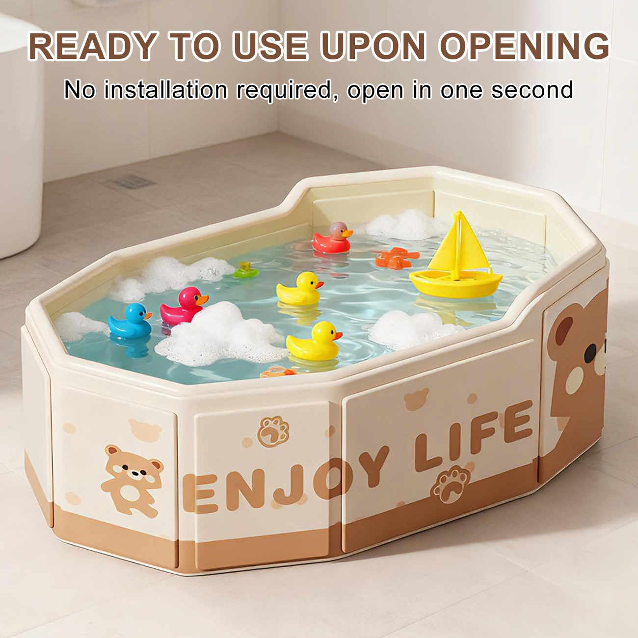 1 Buah Bak Mandi Bayi Lipat un - Baby Bath Tub Foldable ulasan dan harga