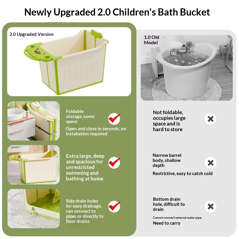 Bak Mandi Bayi Lipat Portabel, - Baby Bath Tub Foldable ulasan dan harga