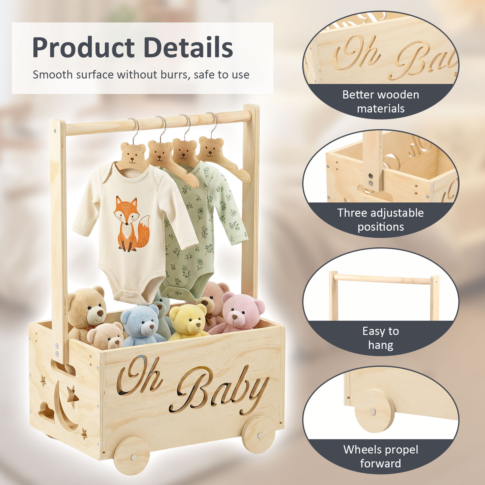 Keranjang Penyimpanan Produk B - Baby Products Basket ulasan dan harga
