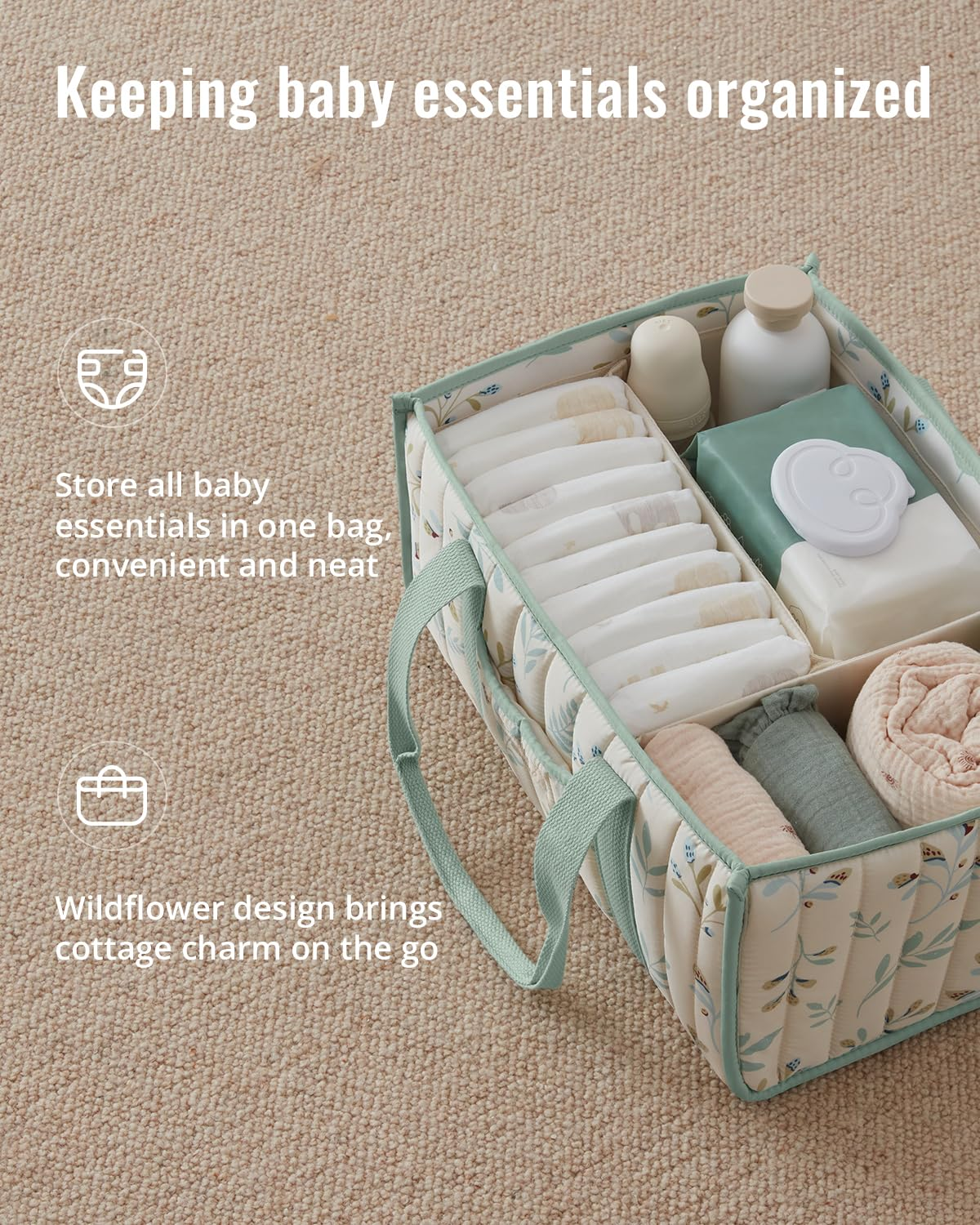 Keranjang Penyimpanan Popok, K - Baby Products Basket ulasan dan harga